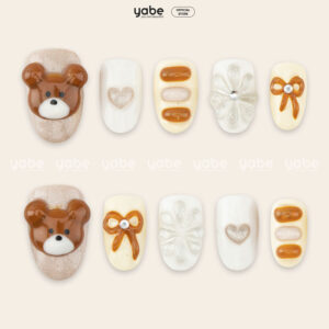 Press on Nails Lovely Cream 1002