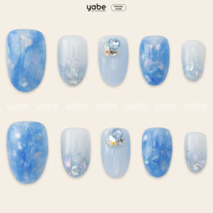 Press on Nails Lovely Blue 1005
