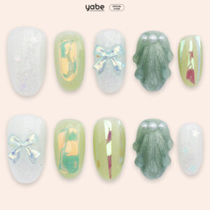 Press On Nails Lovely Green 1017