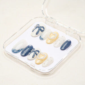 Press on Nails Lovely Blue 1019