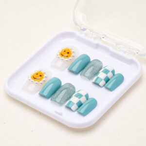 Press on Nails Lovely Blue 1020
