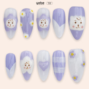 Press On Nails Lovely Purple 1024