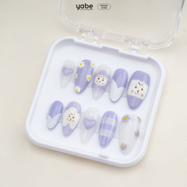 Press on nails lovely purple 1024 - image 2