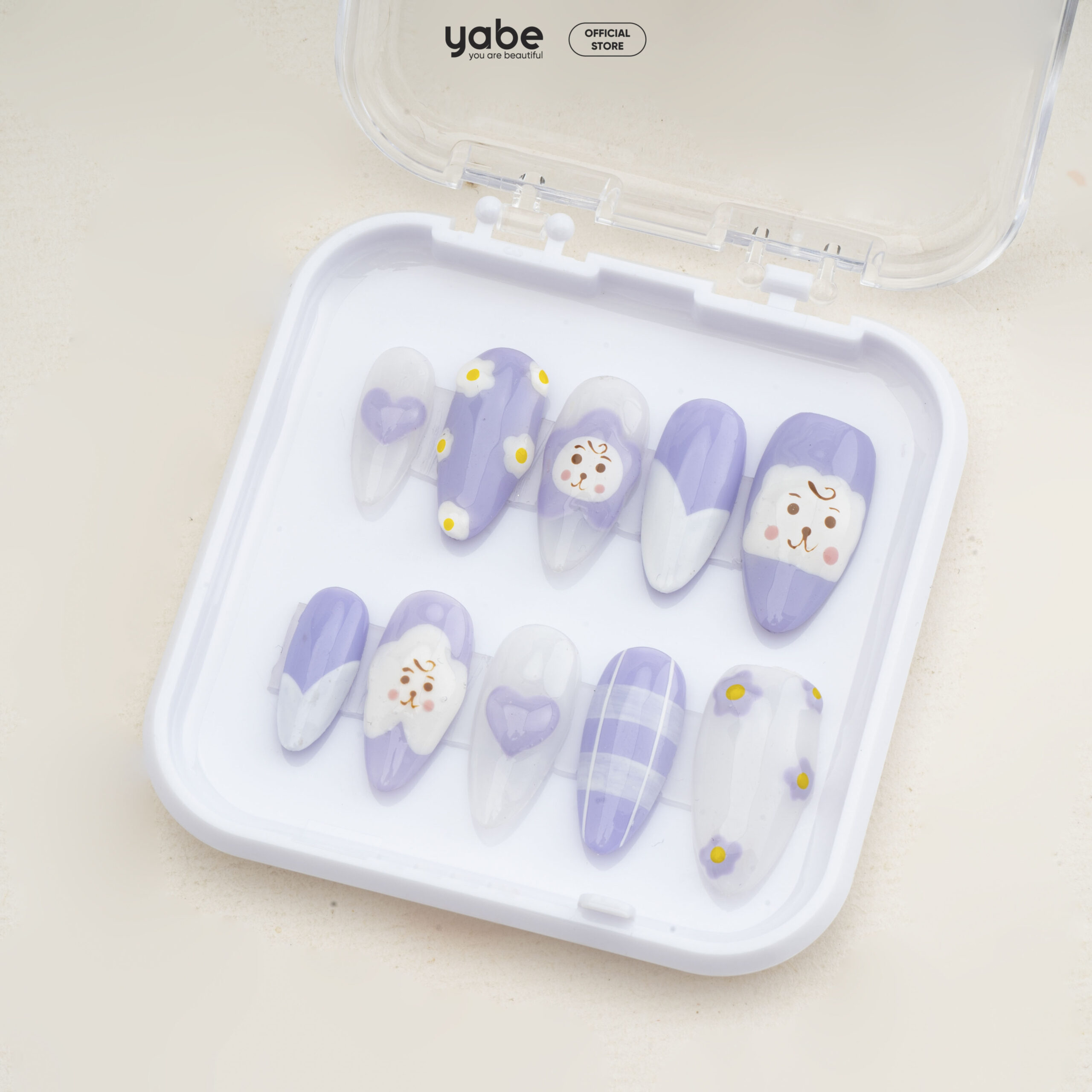 Press on nails lovely purple 1024