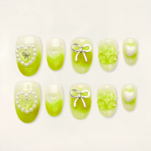 Press on Nails Lovely Yellow 1028