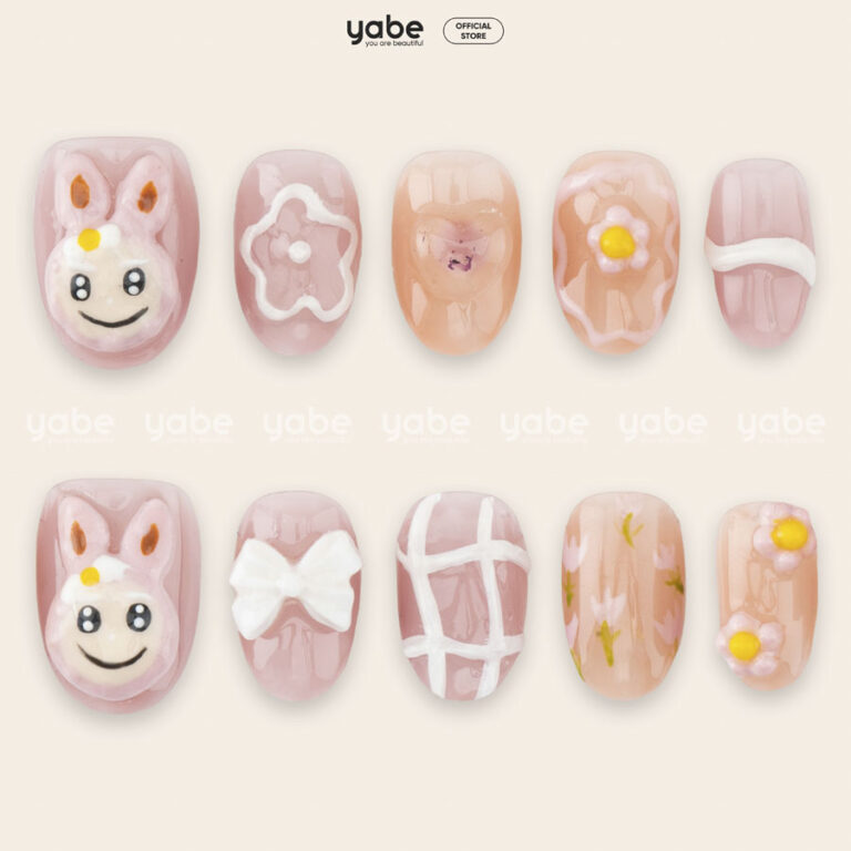 Press on nails lovely purple 1036