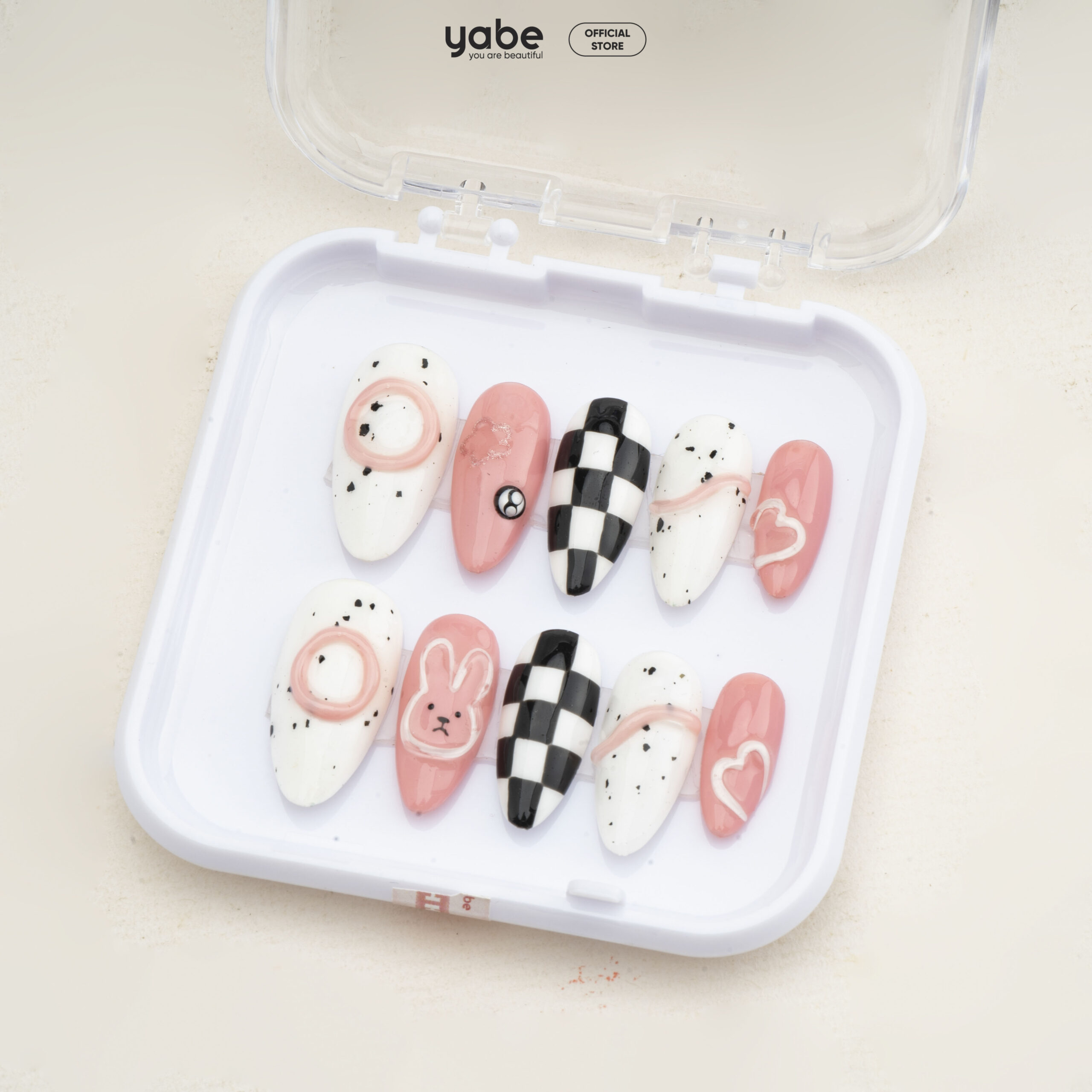 Press on nails lovely pink 1039