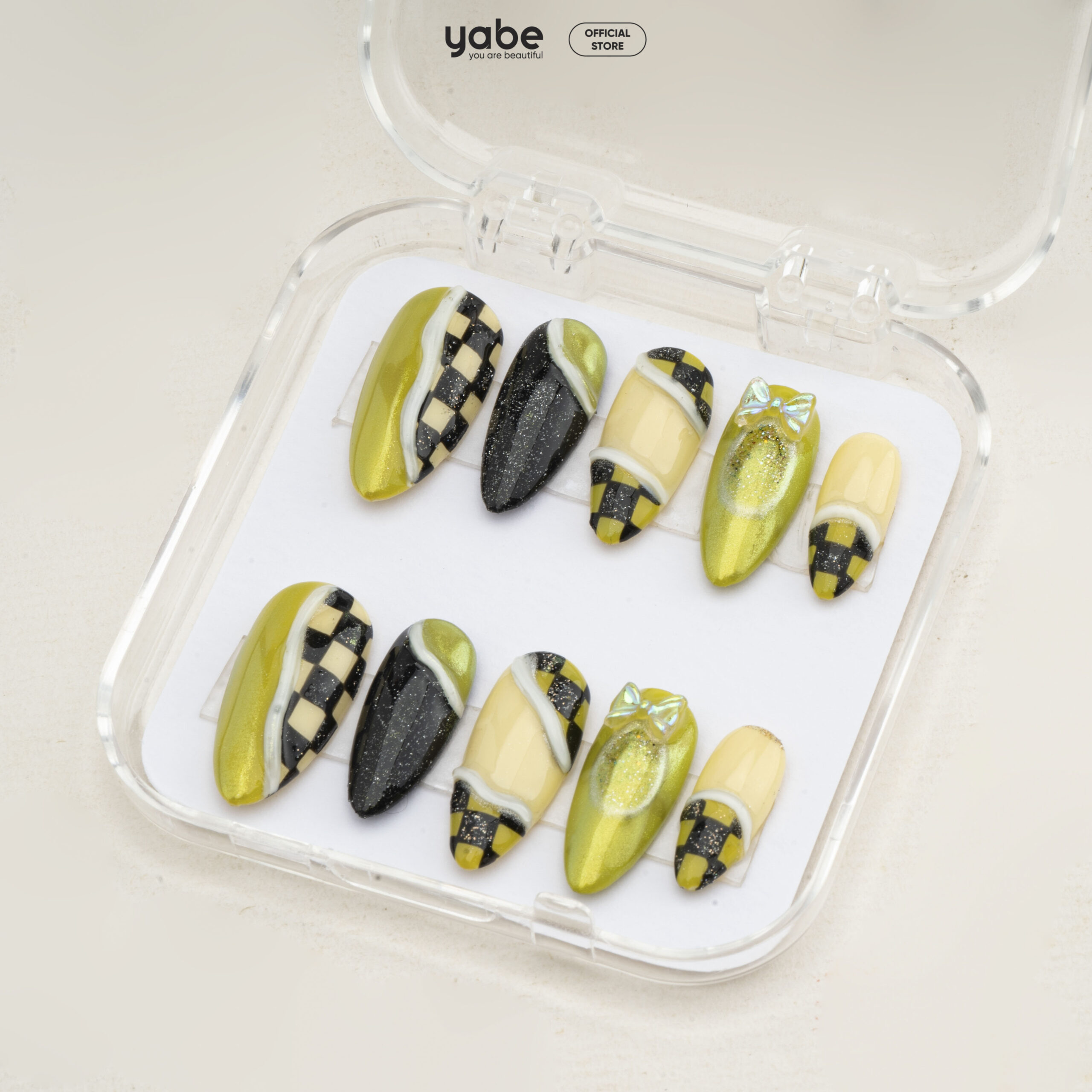 Press on nails beauty green 1049