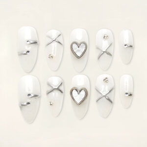 Press on Nails Beauty White 1058