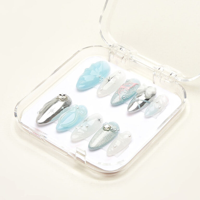 Press on nails beauty blue 1059