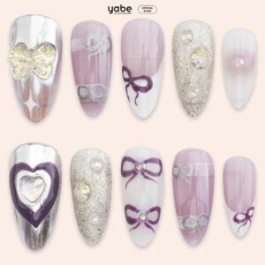 Press On Nails Beauty Purple 1061