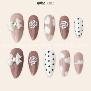 Press on Nails Beauty Brown 1068