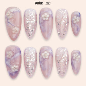 Press On Nails Beauty Purple 1078