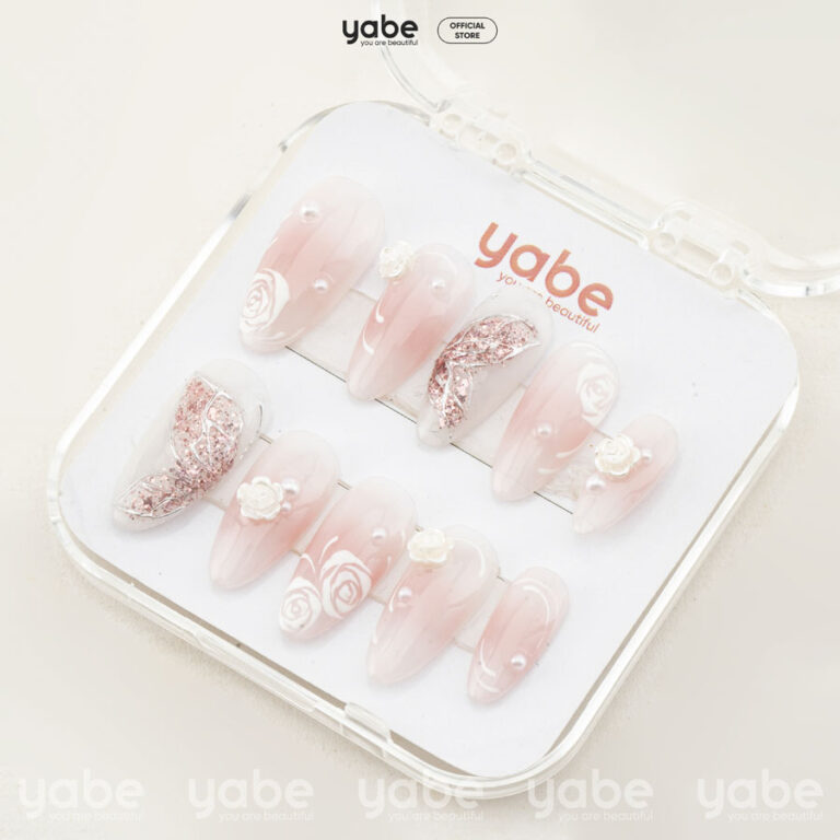 Press on nails beauty pink 1080