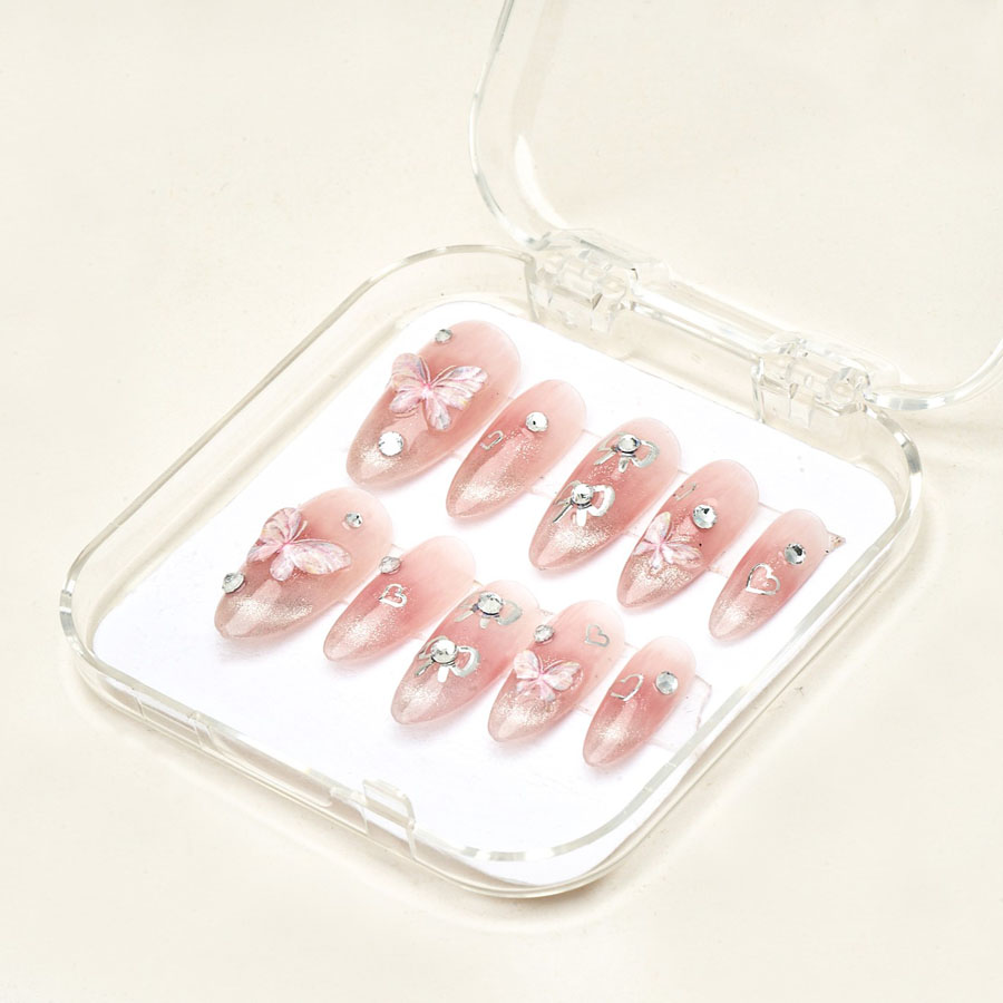 Press on nails beauty pink 1081