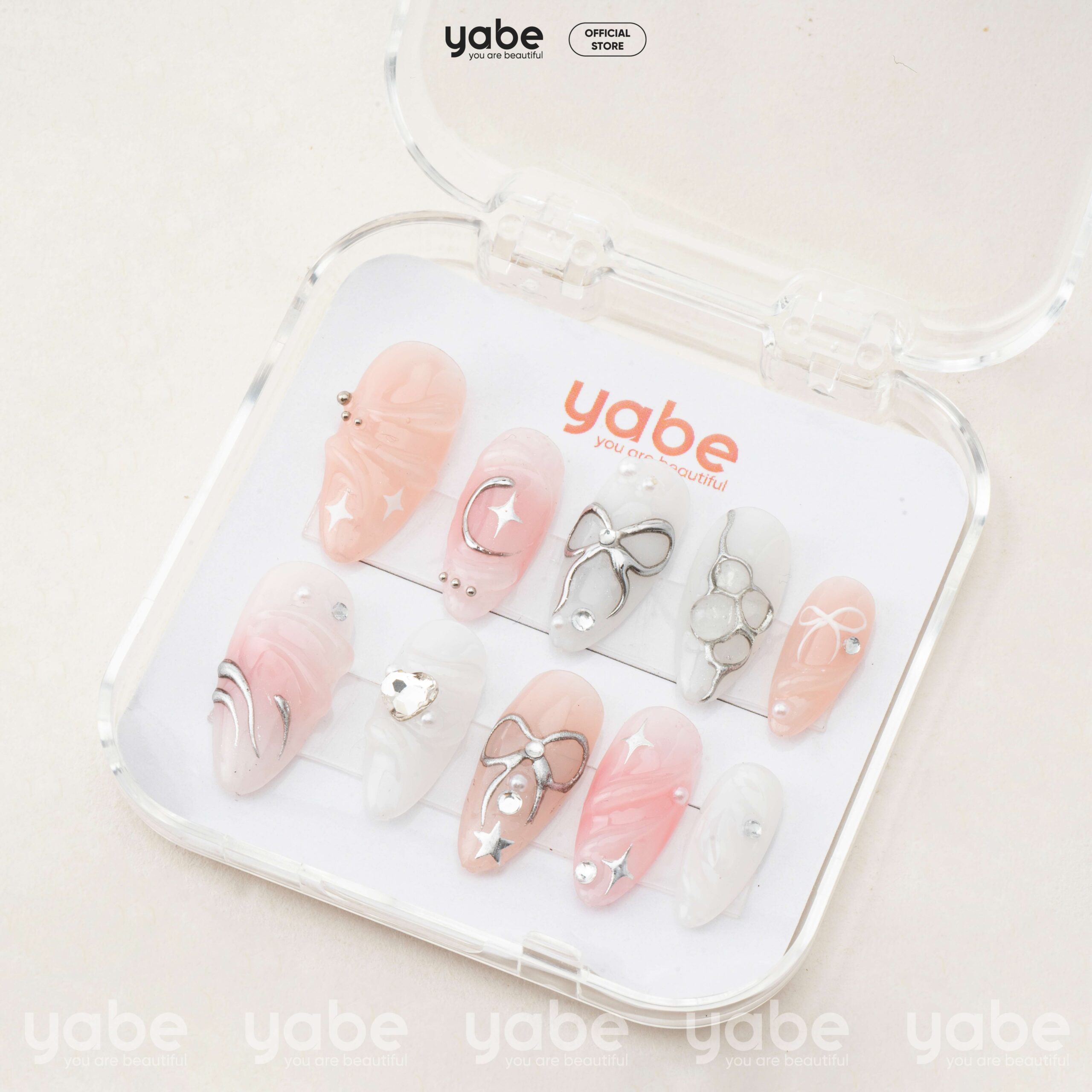 Press on nails beauty pink 1083