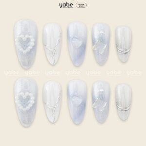 Press on Nails Beauty Blue 1088