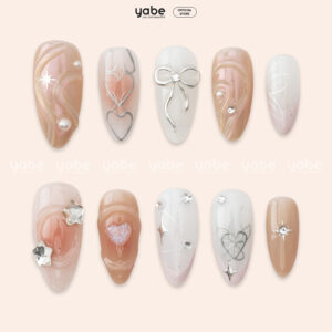 Press on Nails Beauty Orange 1095
