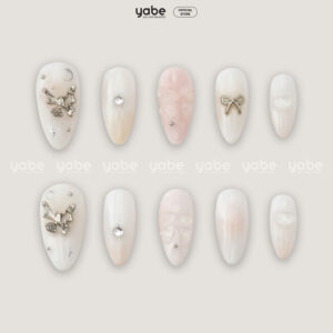 Press on Nails Beauty Orange 1096