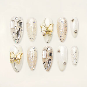 Press on Nails Shinny Yellow 1107