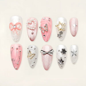 Press on Nails Shinny Purple 1112