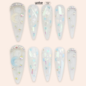 Press On Nails Shinny White 1120