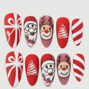 Press on Nails Trendy Red 1126