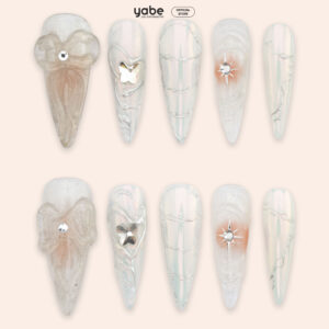 Press On Nails Trendy White 1127
