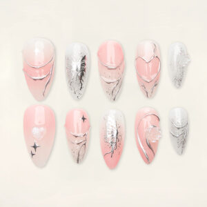 Press on Nails Trendy Pink 1129
