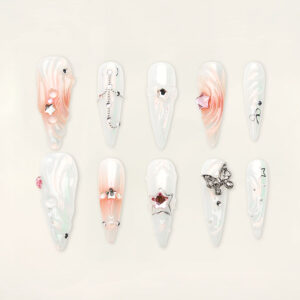 Press on Nails Shinny White 1131