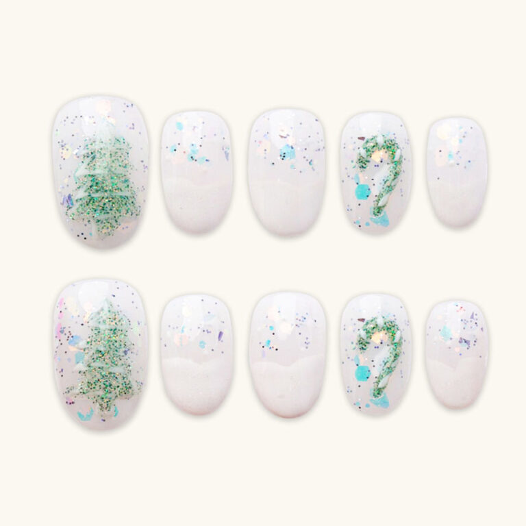 Press on nails lovely white 1142