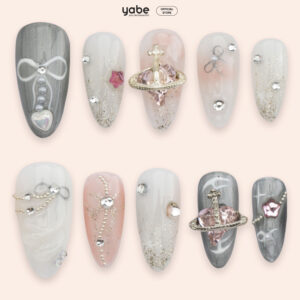 Press On Nails Trendy White 1143