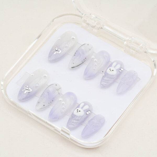 Press on nails beauty purple 1147