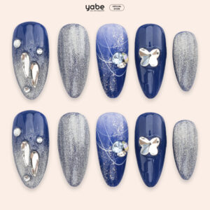 Press On Nails Beauty Blue  1149