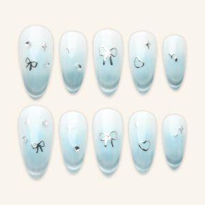 Press on Nails Beauty Blue 1152