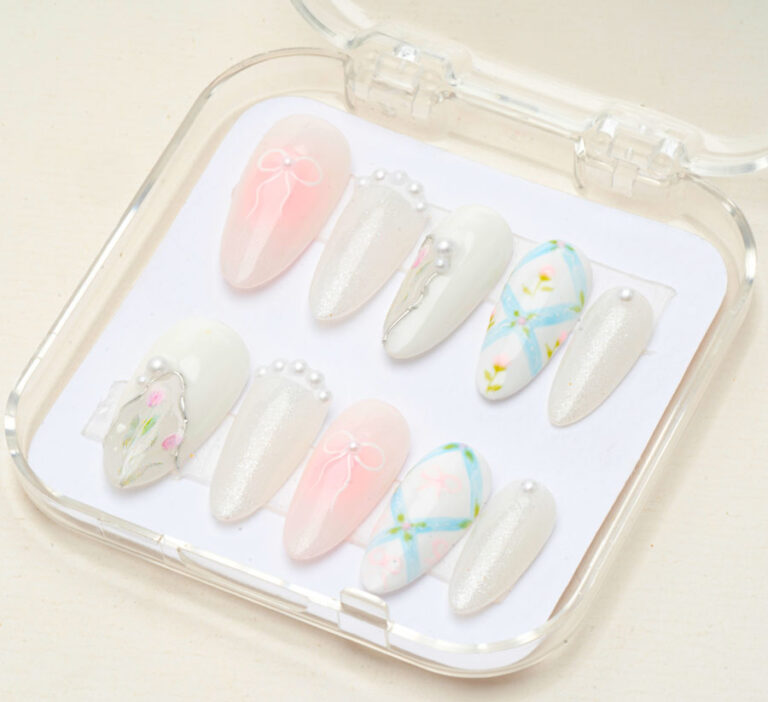 Press on nails beauty white 1157