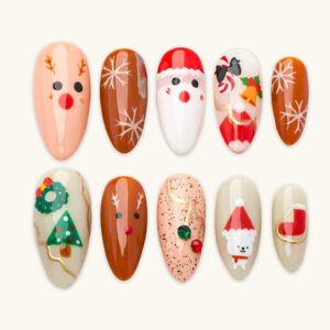 Press on Nails Beauty Mixcolor Noel 1159