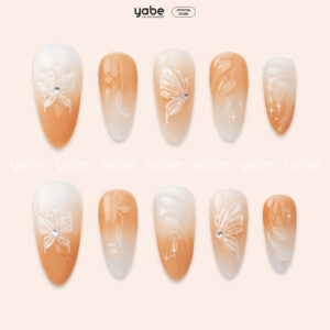Press on Nails Beauty Orange 1173
