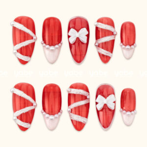 Press on Nails Beauty Red 1177