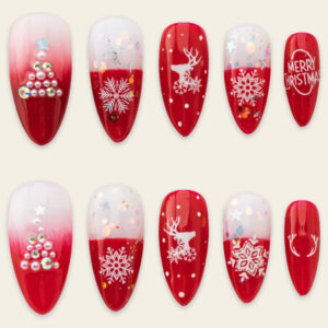 Press on Nails Beauty Red 1178