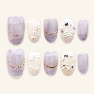 Press on Nails Lovely Purple 1181