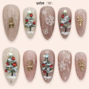 Press On Nails Beauty Pink Noel 1182
