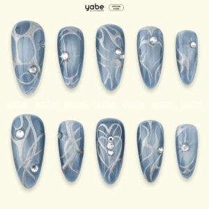 Press on Nails Trendy Blue 1185
