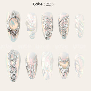Press on Nails Trendy White 1187
