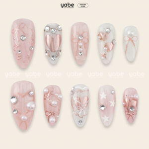 Press on Nails Shinny Pink 1191