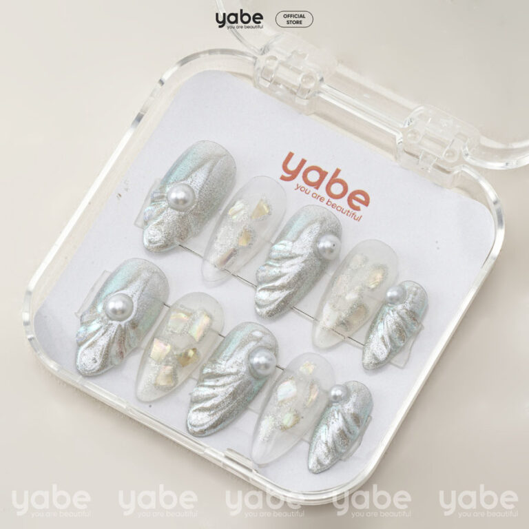 Press on nails beauty white 1192