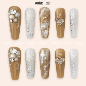 Press on Nails Shinny Blue 1198