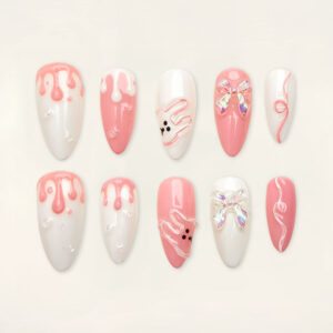 Press on Nails Beauty Pink 1209