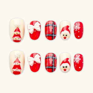 Press on Nails Lovely Red 1215