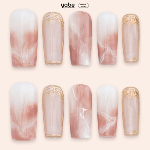 Press on nails beauty pink 1228